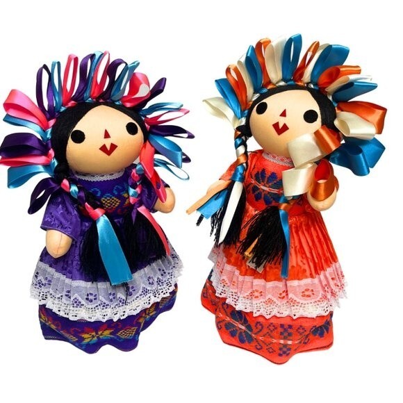 Mexican Rag Doll -Authentic Mexican Handmade Doll- Lele Maria Doll- NWOT - Picture 1 of 10